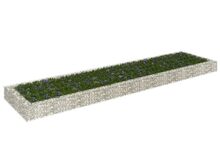 vidaXL gabioon-taimelava, tsingitud teras, 400 x 100 x 20 cm