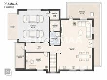 A-KLASSI ELAMU  SAUNAMAJA  ABIHOONE  4317 M² KINNISTU