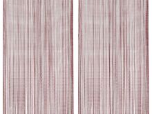 vidaXL nöörkardinad 2 tk, 100 x 250 cm, burgundiapunane