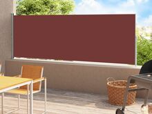 vidaXL lahtitõmmatav terrassi külgsein, 180 x 500 cm, pruun