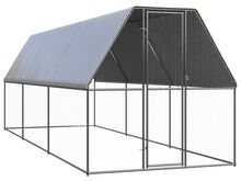 vidaXL õue kanapuur, 2 x 6 x 2 m, tsingitud teras