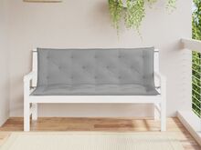 vidaXL aiapingi istmepadjad 2 tk, hall, 150x50x7 cm, oxford-kangas