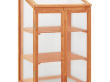vidaXL kasvuhoone 60 x 45 x 100 cm, nulupuit