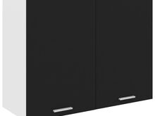 vidaXL seina köögikapp, must, 80 x 31 x 60 cm, tehispuit