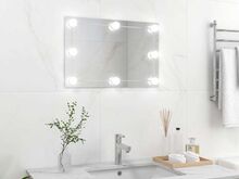 vidaXL seinapeegel LED-tuledega, ristkülikukujuline, klaas