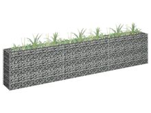 vidaXL gabioon-taimelava, tsingitud teras, 270 x 30 x 60 cm