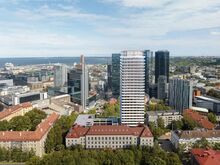 2-toaline, 54 m², rõdu ja õhtupäikesega linnavaade