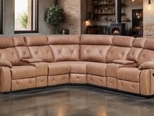 Recliner nurgadiivan Merilin-Light Brown