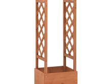 vidaXL võrega taimekast kaarega 49 x 39 x 117 cm, nulupuit