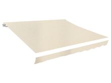 vidaXL varikatuse riie, kreemjas, 350 x 250 cm
