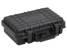 vidaXL kaasaskantav transpordikohver, must, 30x22x10 cm, PP