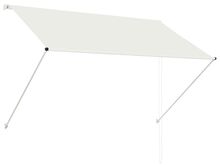 vidaXL sissetõmmatav varikatus, 200 x 150 cm, kreemjasvalge