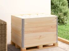 vidaXL kaubaaluste ääred 3 tk 60 x 80 cm toekas männipuit