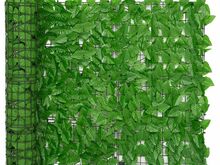 vidaXL rõdusirm, rohelised lehed, 300 x 100 cm