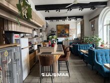 Kontor-ladu-restoran. Äripind Uue-Maailma asumis