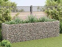 vidaXL gabioon-taimelava, teras 360 x 90 x 100 cm