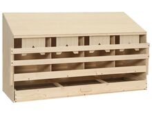 vidaXL kana pesakast 4 sektsiooniga, 106 x 40 x 59 cm, männipuit
