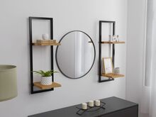 vidaXL seinariiulid 2 tk, 25x25x75 cm, toekas akaatsiapuit