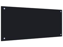 vidaXL köögi pritsmekaitse, must, 90 x 40 cm, karastatud klaas