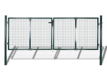 vidaXL aiavärav traatvõrgust 289 x 75 cm / 306 x 125 cm roheline