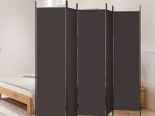 vidaXL 5 paneeliga sirm, pruun, 250x200 cm, kangas