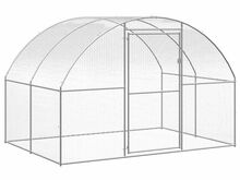 vidaXL kanakuut, 3 x 2 x 2 m, tsingitud teras