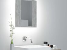 vidaXL LED-peeglikapp betoonhall 40 x 12 x 45 cm, akrüül