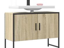 vidaXL vannitoakapp valamu, Sonoma tamm, 80 x 33 x 60 cm, tehispuit