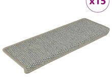 vidaXL isekleepuv trepivaip, 15 tk, 65x21x4 cm, roheline