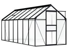 vidaXL kasvuhoone, antratsiithall, alumiiniumist 8,17 m²