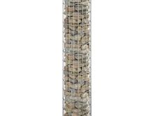 vidaXL ringikujuline gabioonpost, tsingitud teras, Ø30 x 150 cm