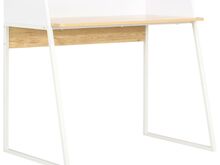 vidaXL kirjutuslaud, valge ja tammevärvi, 90 x 60 x 88 cm