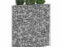 vidaXL gabioon-taimelava, tsingitud teras, 100 x 20 x 100 cm