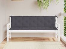 vidaXL aiapingi istmepadjad 2tk, antratsiit, 180x50x7cm, oxford-kangas