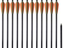Standardse blokkvibu nooled 30 tolli 0,8 cm klaaskiust 12 tk