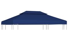 vidaXL kahekordne varjualuse katus 310 g/m² 4 x 3 m, sinine