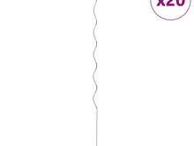 vidaXL spiraalsed taimetoed 20 tk, tsingitud teras, 170 cm