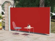 vidaXL terrassi külgsein, 160 x 300 cm, punane