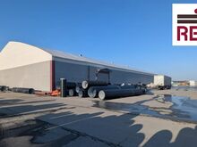 PVC hall asfalteeritud platsil