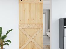 vidaXL uks, NARVIK, 100x210 cm, männipuit