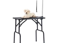 vidaXL reguleeritav koera pügamise laud koos 1 aasaga