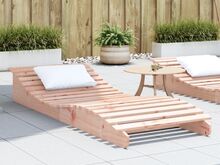 vidaXL lamamistool, 205x80x31,5 cm, ebatsuuga puit