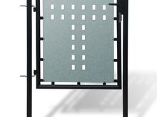 vidaXL must ühepoolse uksega aiavärav 100 x 125 cm