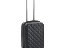 vidaXL kõvakattega kohver, must, ABS