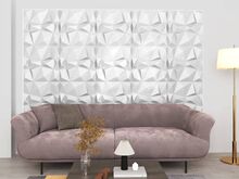 vidaXL 3D seinapaneelid, 24 tk, 50x50 cm, teemantvalge, 6 m²