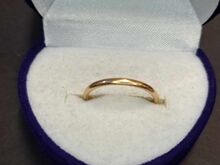Kullast abielusõrmus, väiksem suurus