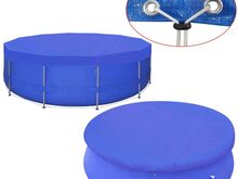 vidaXL basseinikate PE, ümar 460 cm 90 g/m²