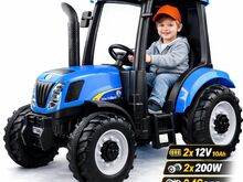 Детский электрический трактор New Holland