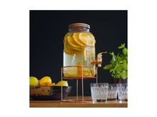 3,8 л Стеклянная банка с краном для напитков и подставко