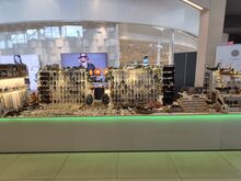 Большой модульный торговый прилавок, LED